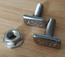 Load image into Gallery viewer, Stainless Steel T Bolts M8X25mm